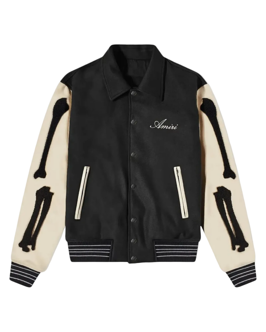 Amiri Bones Varsity Jacket 'Black'