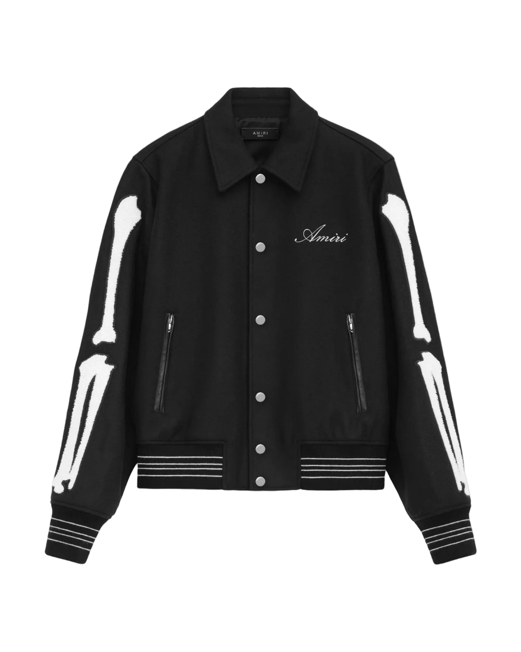 Amiri Bones Varsity Jacket 'Black'