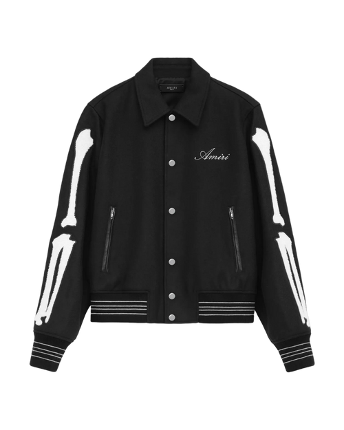 Amiri Bones Varsity Jacket 'Black'