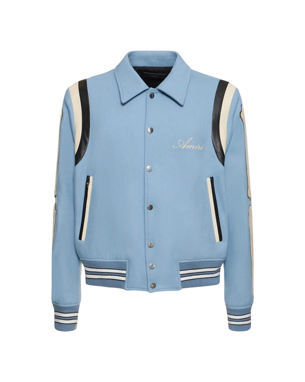 Amiri Bones Varsity Jacket 'Blue'
