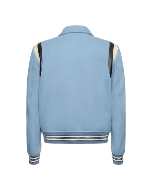 Amiri Bones Varsity Jacket 'Blue'