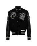 Amiri Eagle Embroidered Varsity Bomber Jacket
