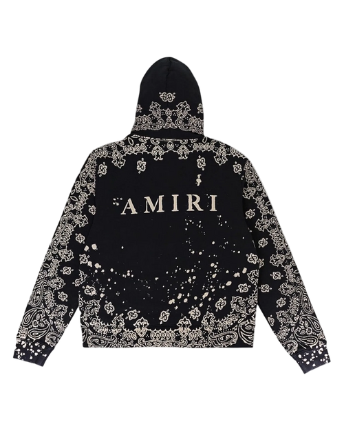 Amiri Bandana Bleach All Over Hoodie