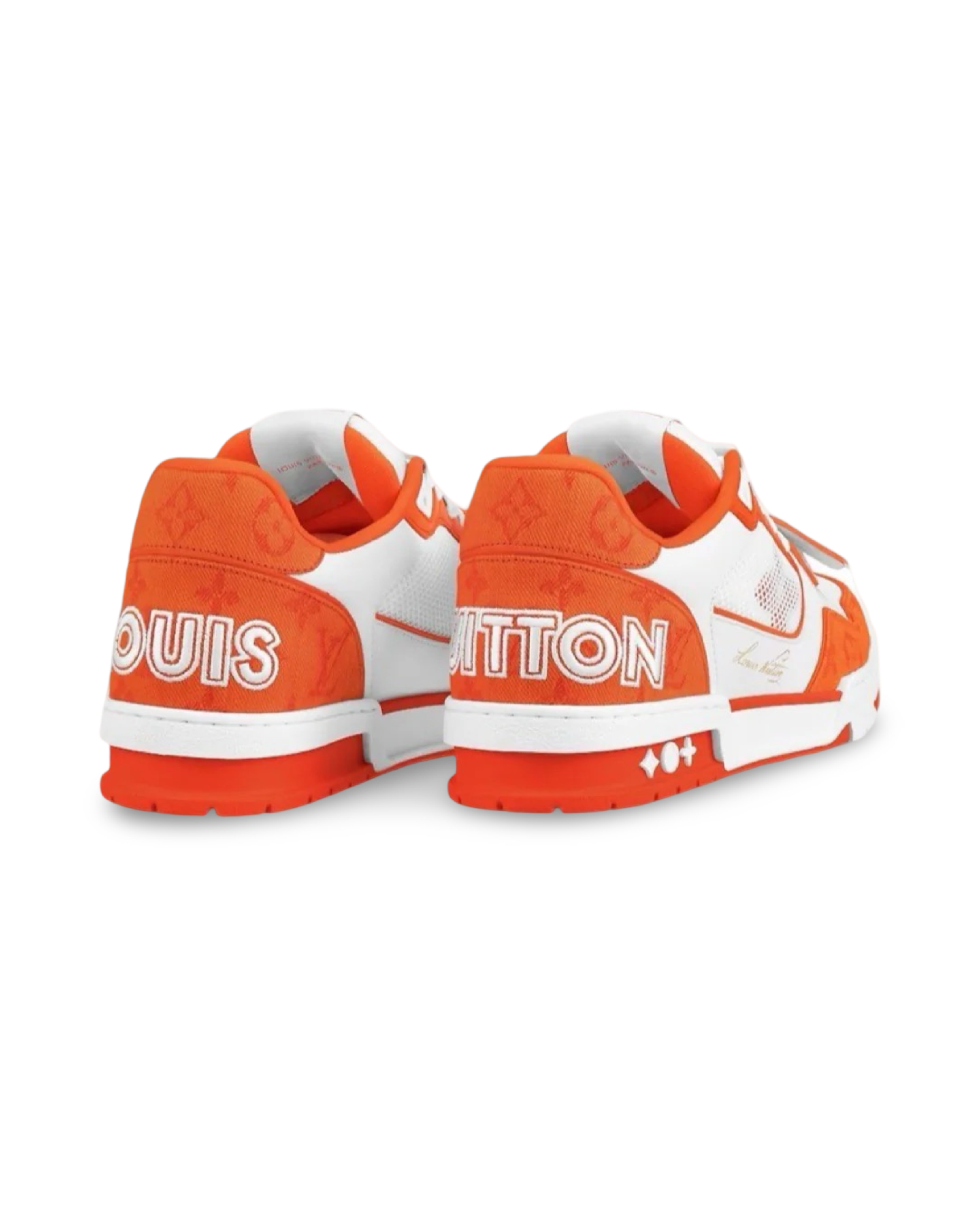 Louis Vuitton Trainer Monogram Orange Denim