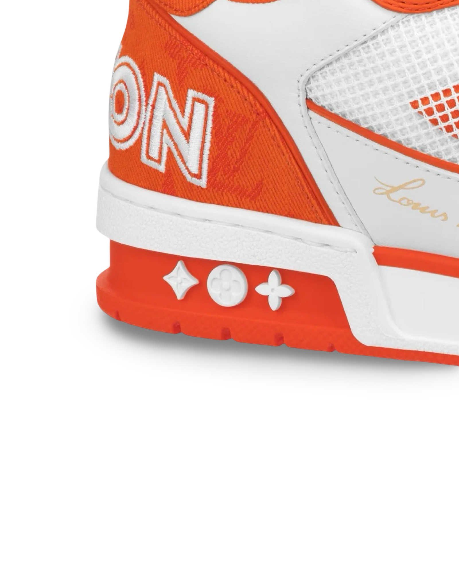 Louis Vuitton Trainer Monogram Orange Denim