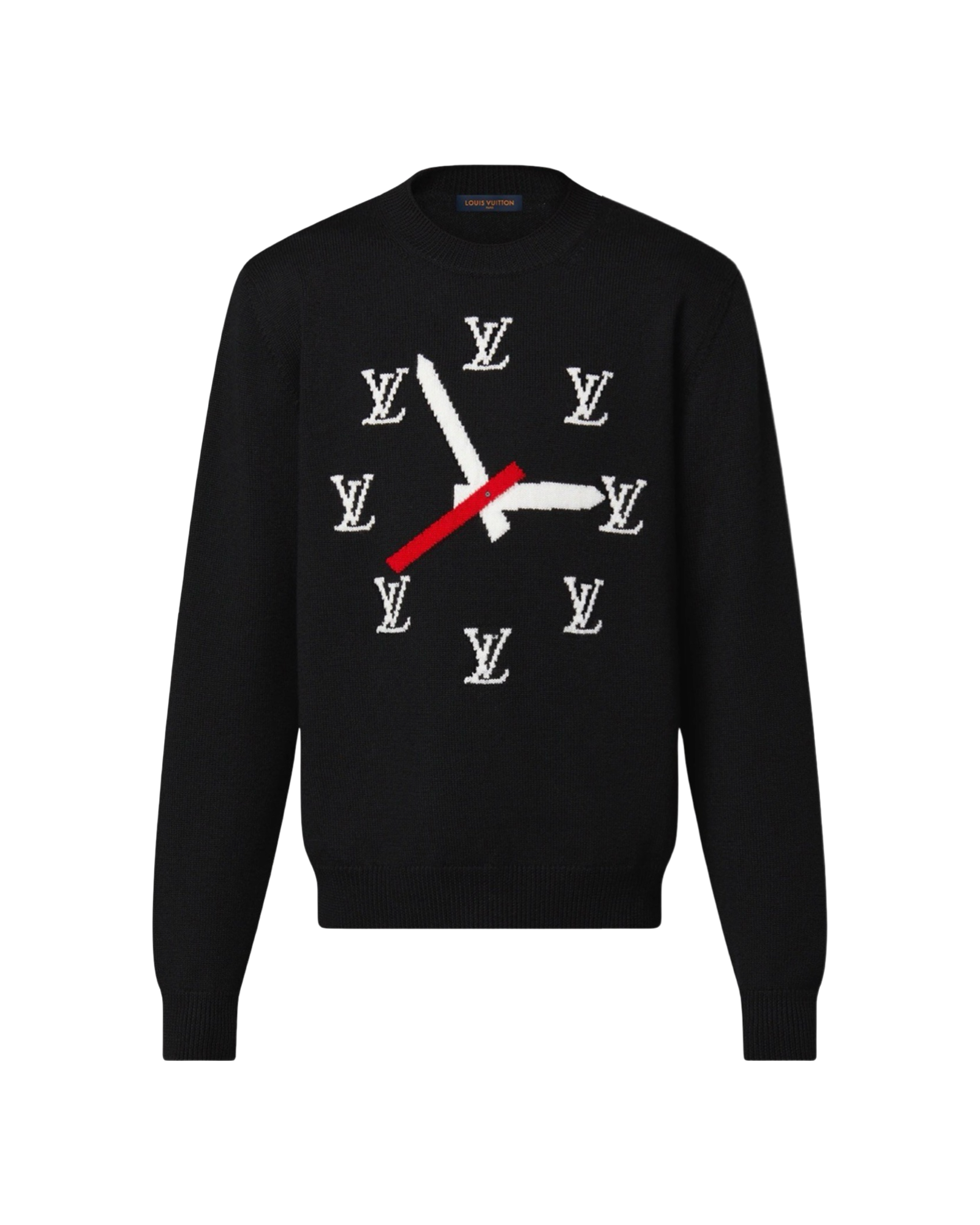 Louis Vuitton Clock Intarsia Jumper Black