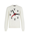 Louis Vuitton Clock Intarsia Jumper White