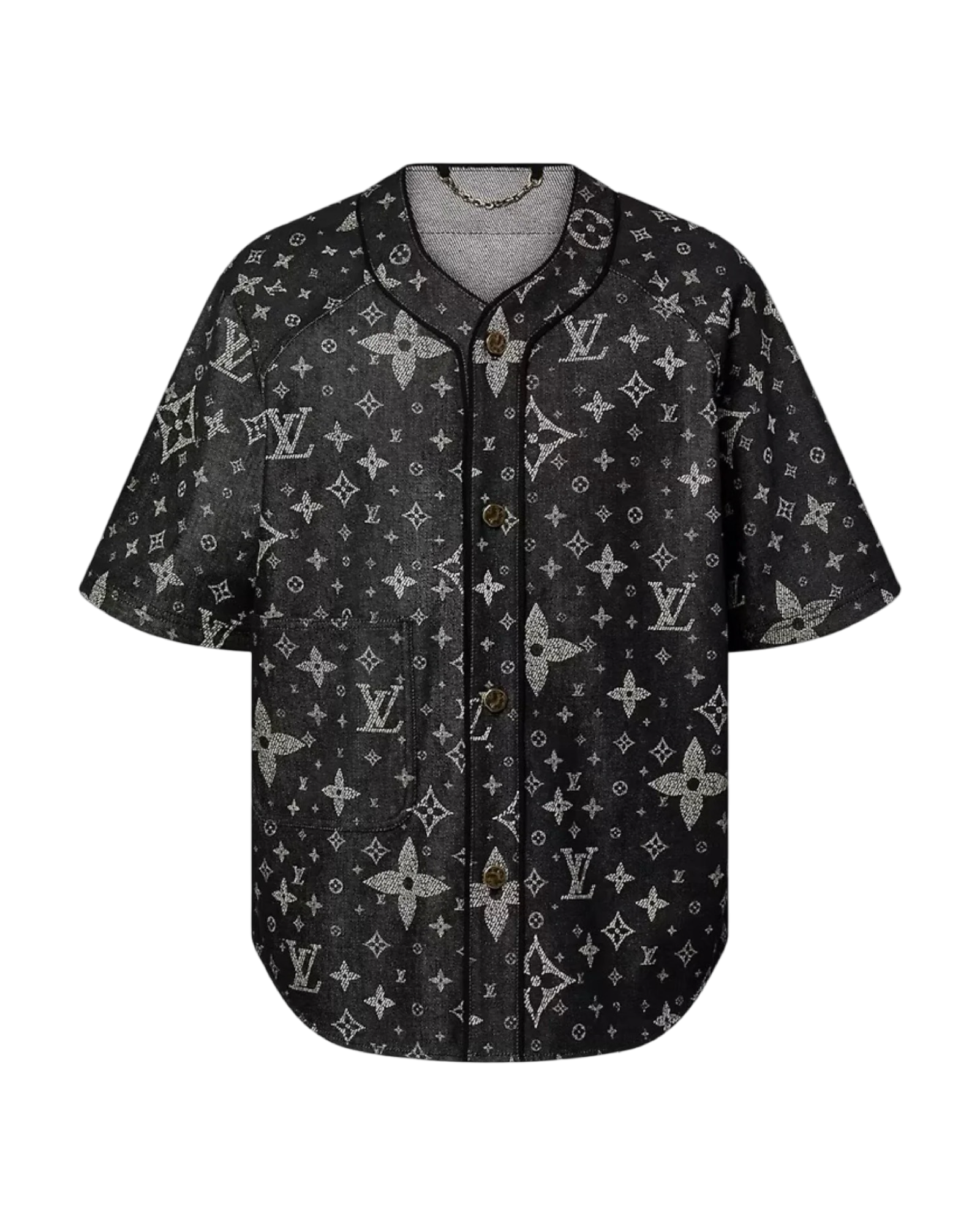 Louis Vuitton Monogram Denim Baseball Shirt