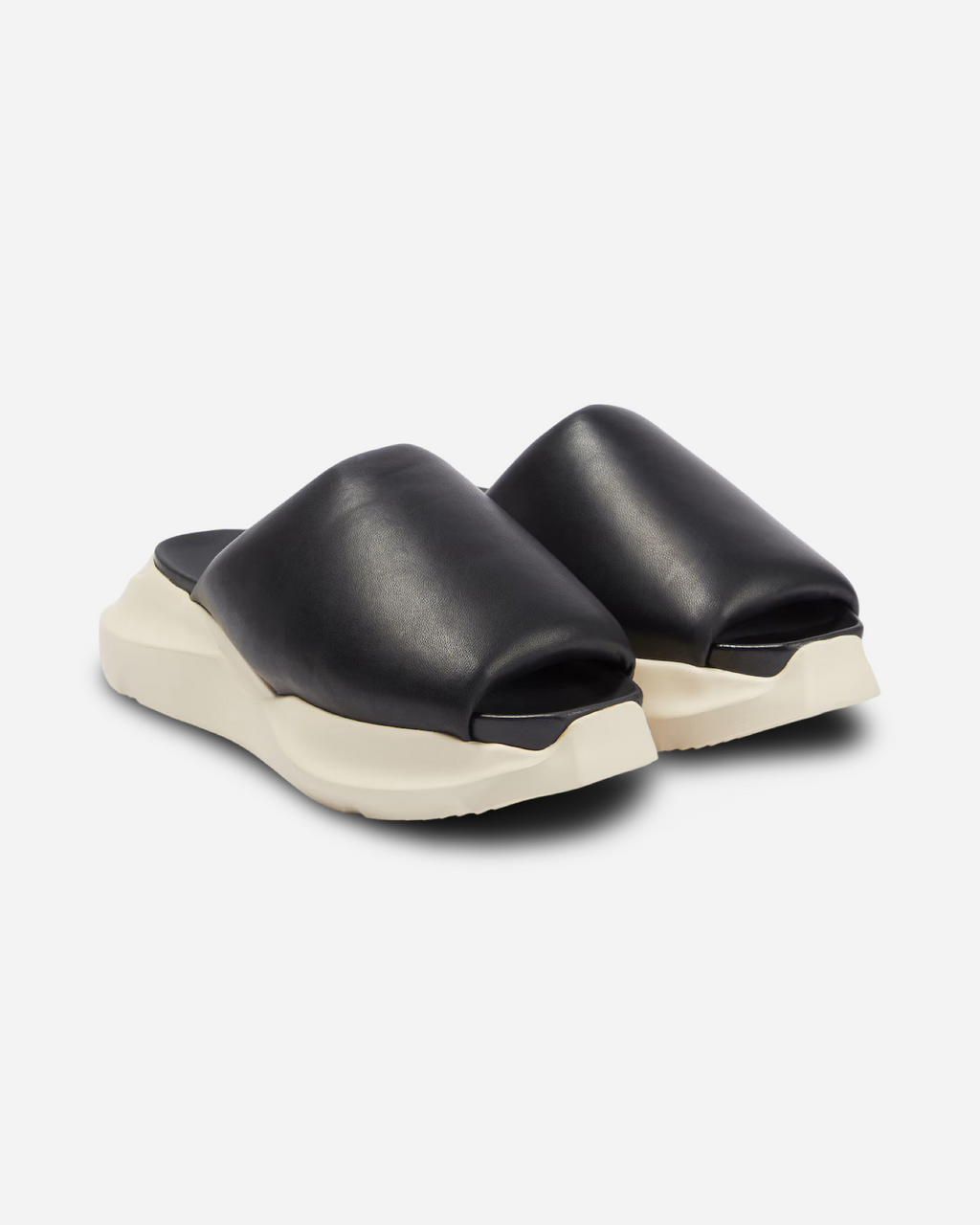 Rick Owens Geth Puffer Leather Slides