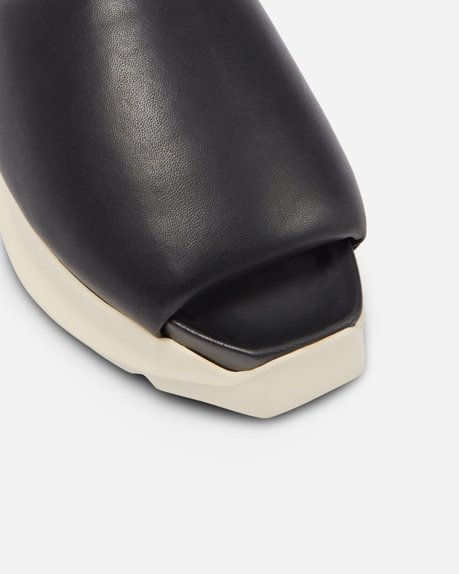 Rick Owens Geth Puffer Leather Slides