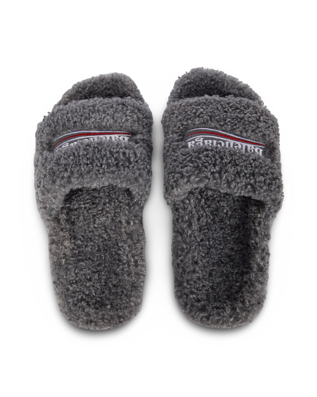 Balenciaga Political Campaign Furry Slide Sandal