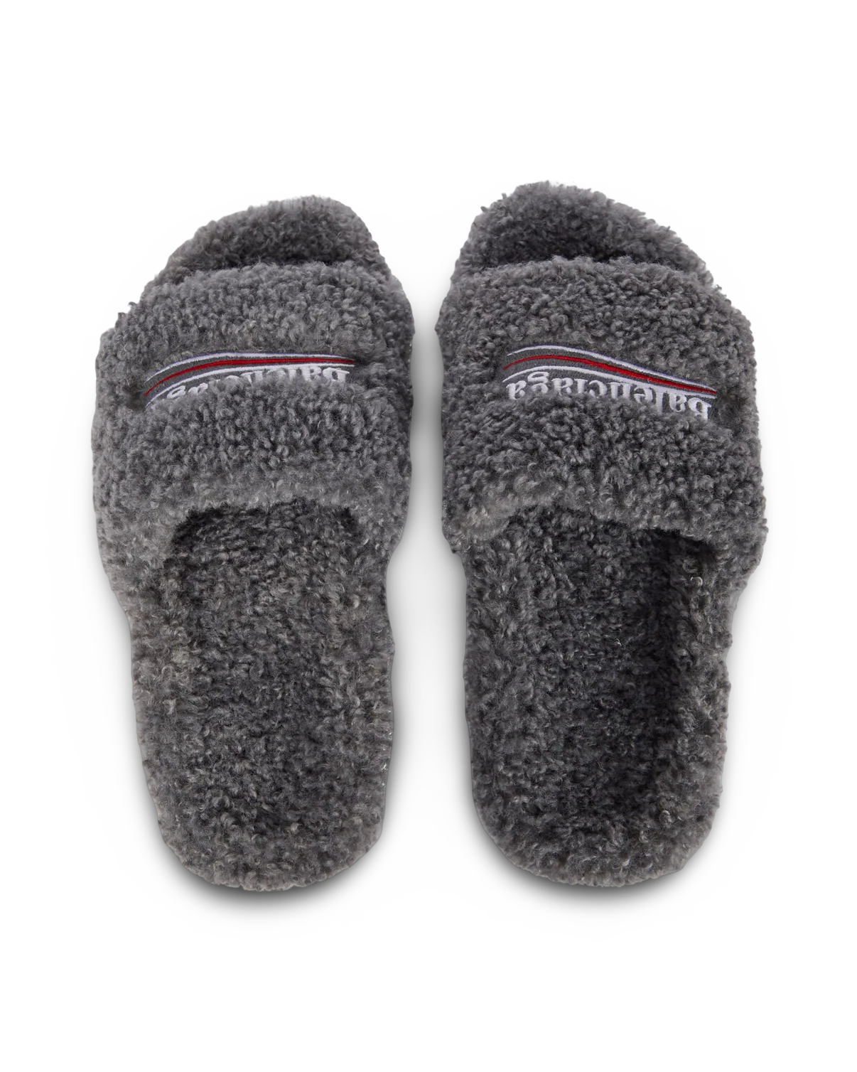 Balenciaga Political Campaign Furry Slide Sandal
