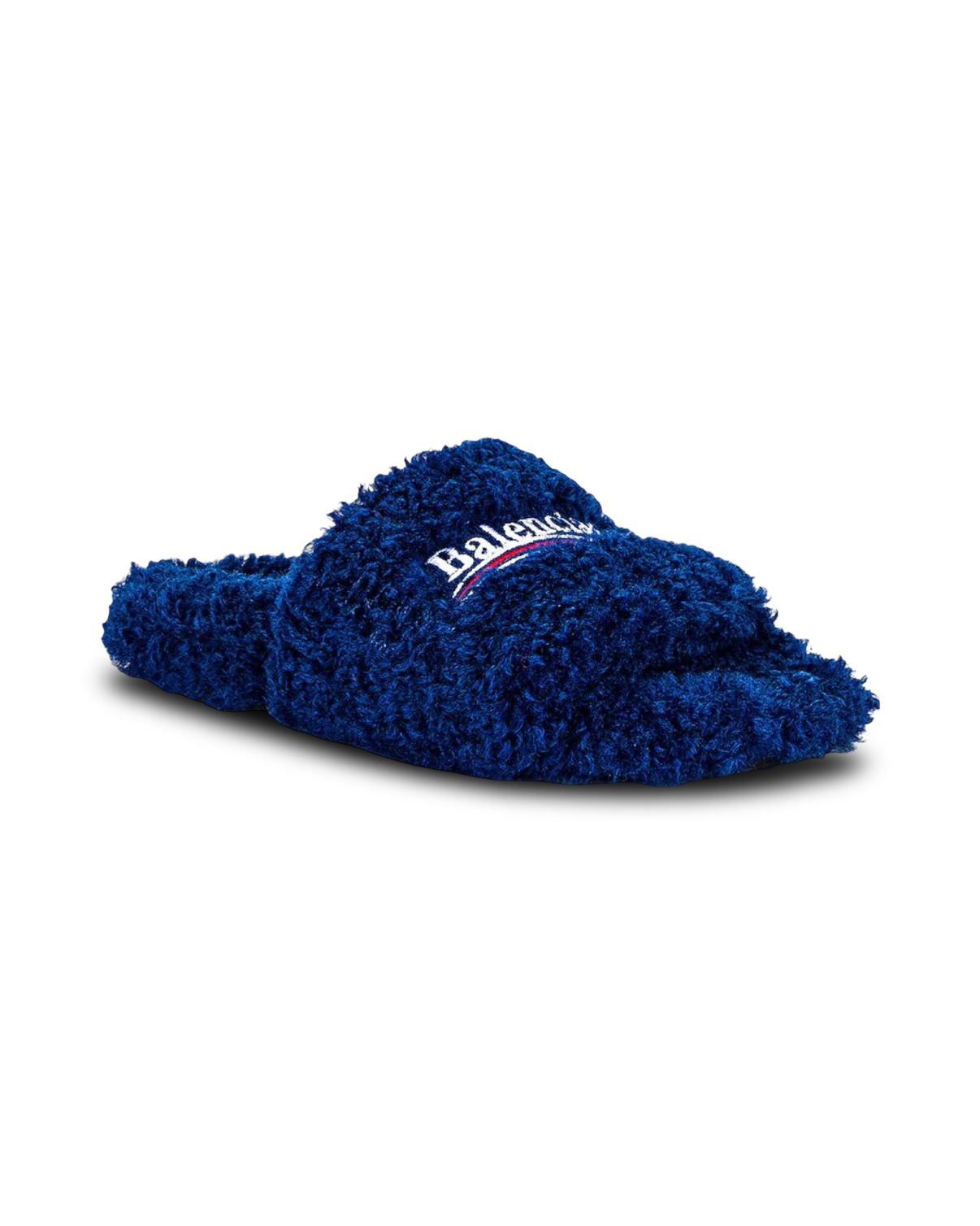 Balenciaga Political Campaign Furry Slide Sandal