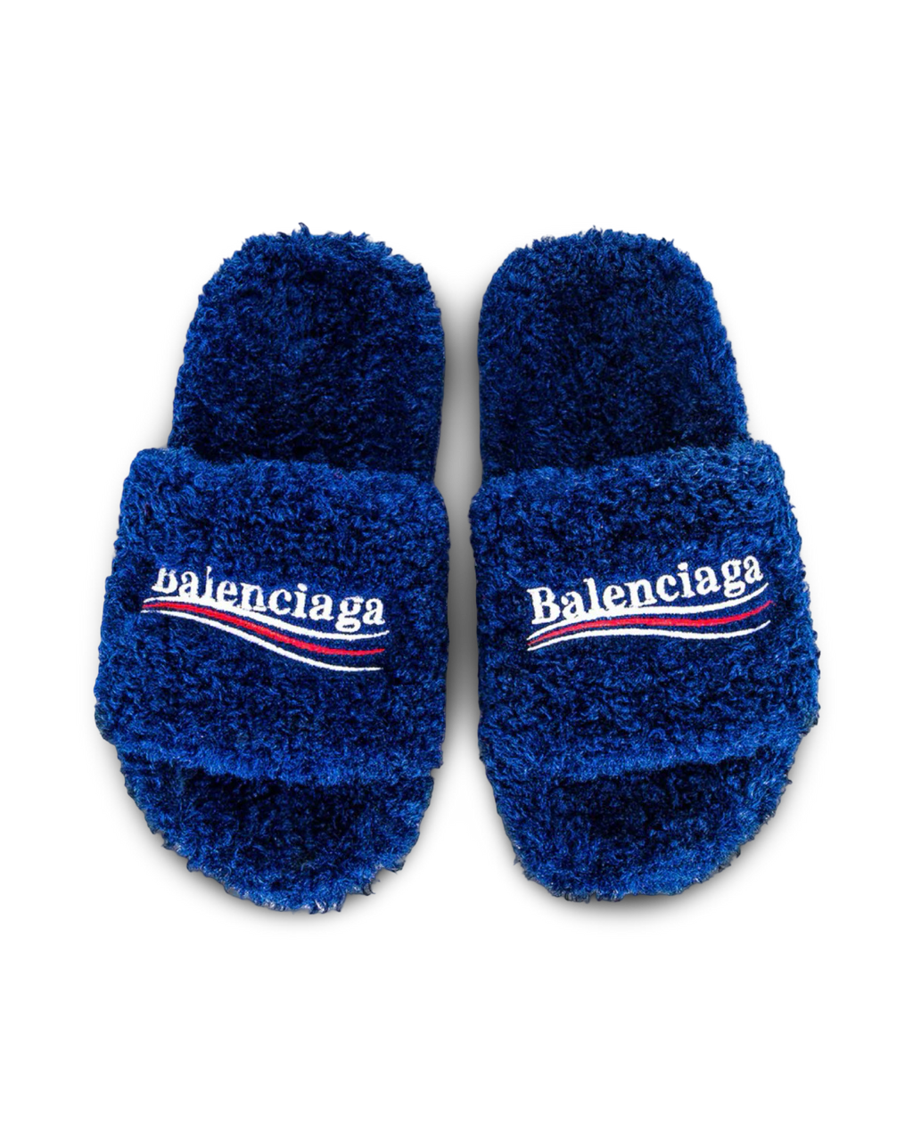 Balenciaga Political Campaign Furry Slide Sandal