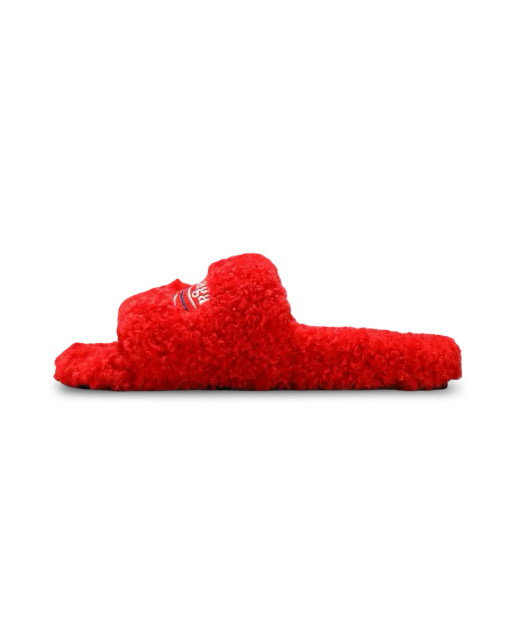 Balenciaga Political Campaign Furry Slide Sandle