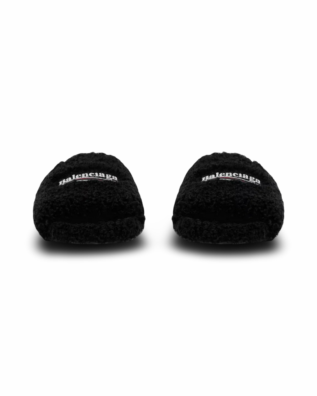 Balenciaga Political Campaign Furry Slide Sandal