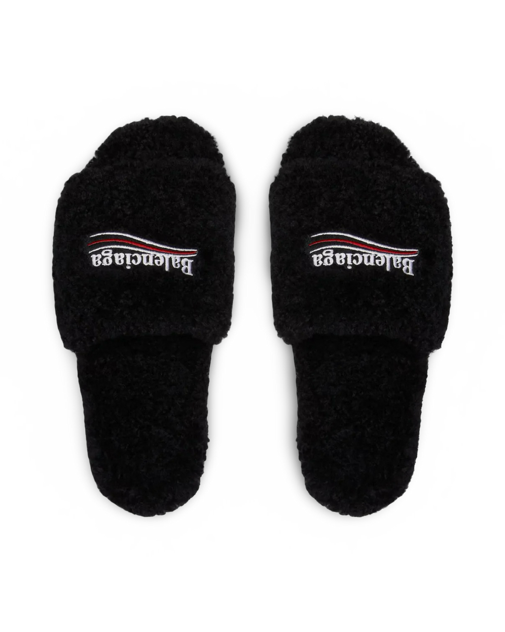 Balenciaga Political Campaign Furry Slide Sandal