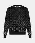 LVSE Monogram Degrade Crewneck Noir Blanc - Creps City