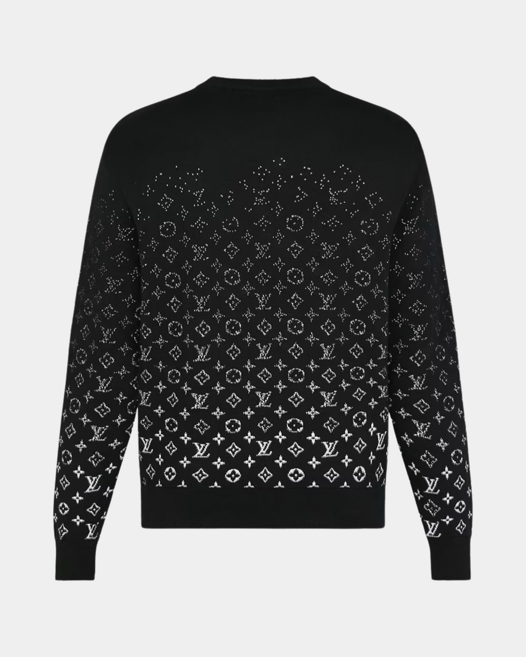 LVSE Monogram Degrade Crewneck Noir Blanc - Creps City