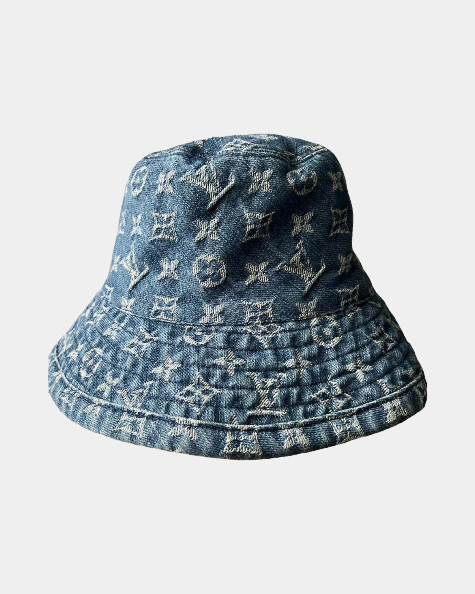 Louis Vuitton Denim Monogram Bucket Hat - Creps City