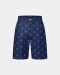 Louis Vuitton Embroidered Signature Denim Shorts - Creps City