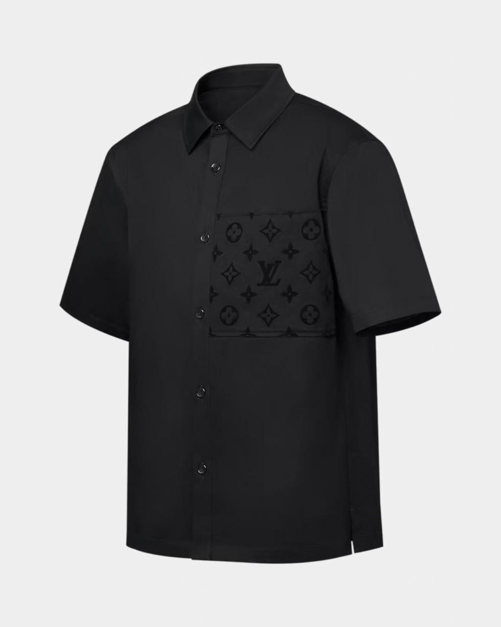 Louis Vuitton Flocked Short-Sleeved Cotton Shirt - Creps City