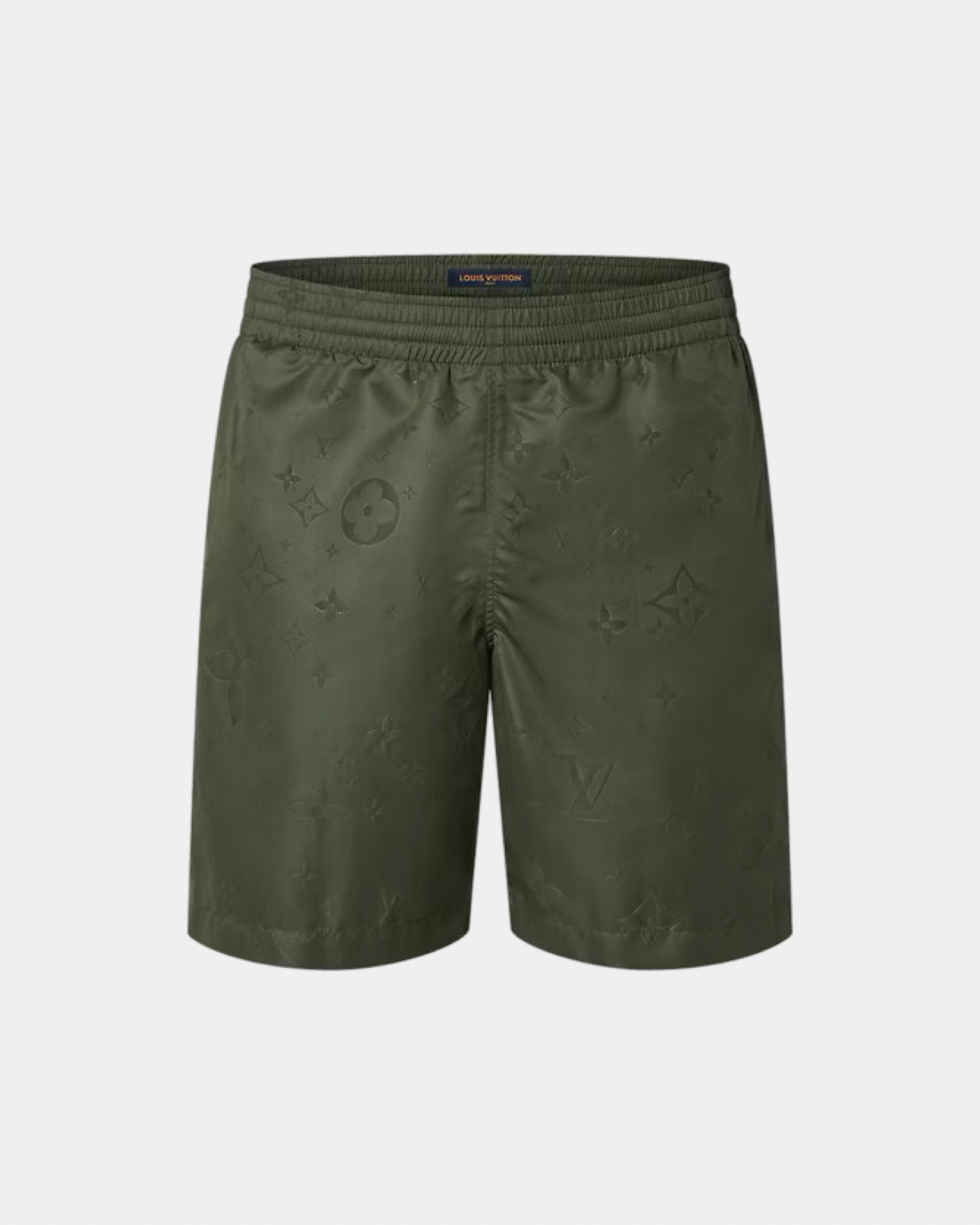 Louis Vuitton LVSE Signature Swim Board Shorts Kaki - Creps City