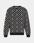 Louis Vuitton Monogram Jacquard Crewneck Black - Creps City