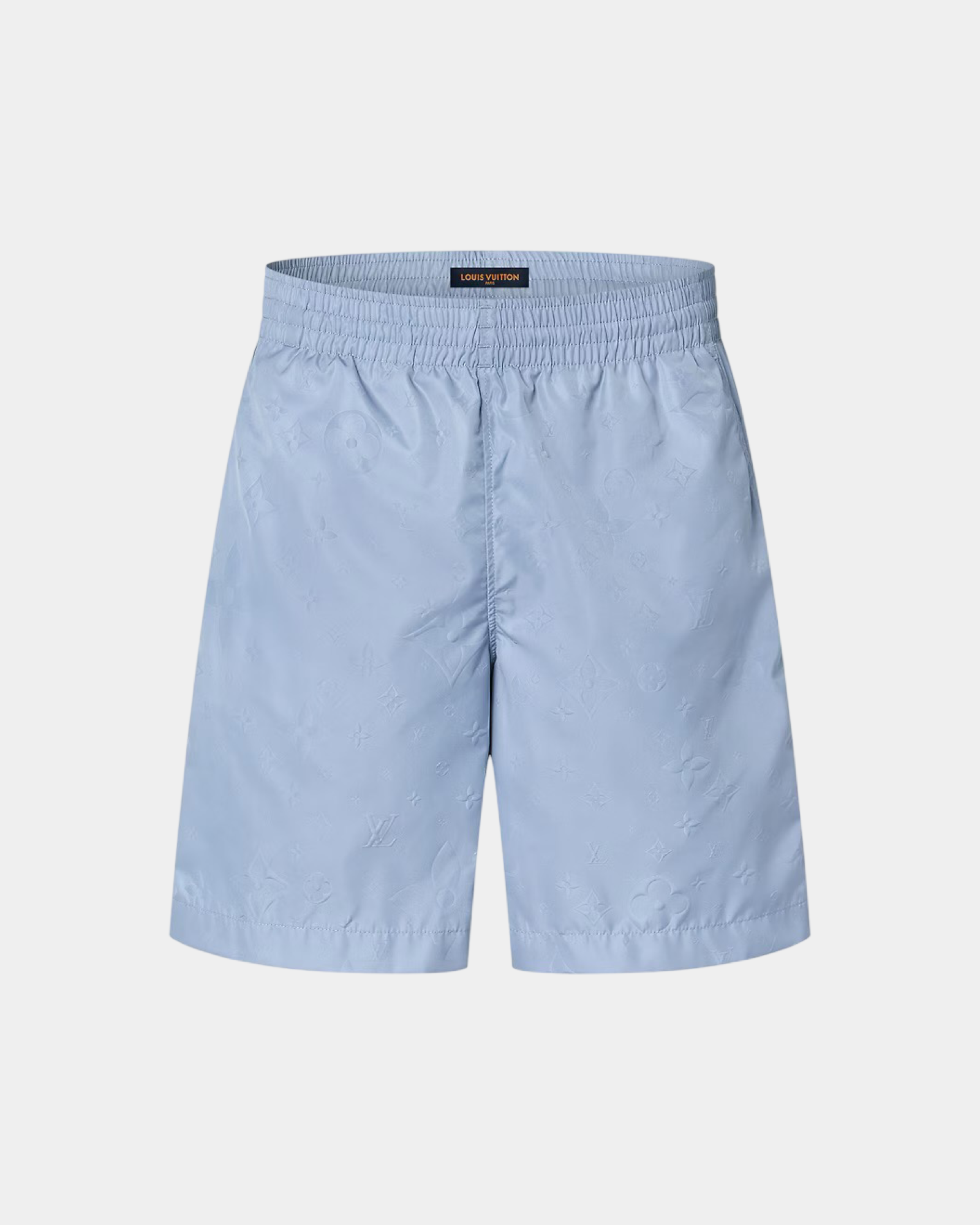 Louis Vuitton Monogram Nylon Swim Board Shorts Grey Blue - Creps City