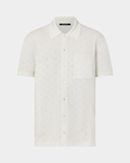 Louis Vuitton Monogram Pointelle Cotton Short-Sleeved Shirt - Creps City