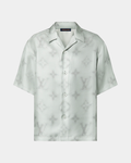 Louis Vuitton Monogram Short-Sleeved Printed Silk Shirt - Creps City