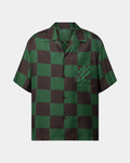 Louis Vuitton Open Collar Short-Sleeved Silk Shirt - Creps City