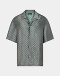 Louis Vuitton Short-Sleeved Jacquard Silk-Blend Shirt - Creps City