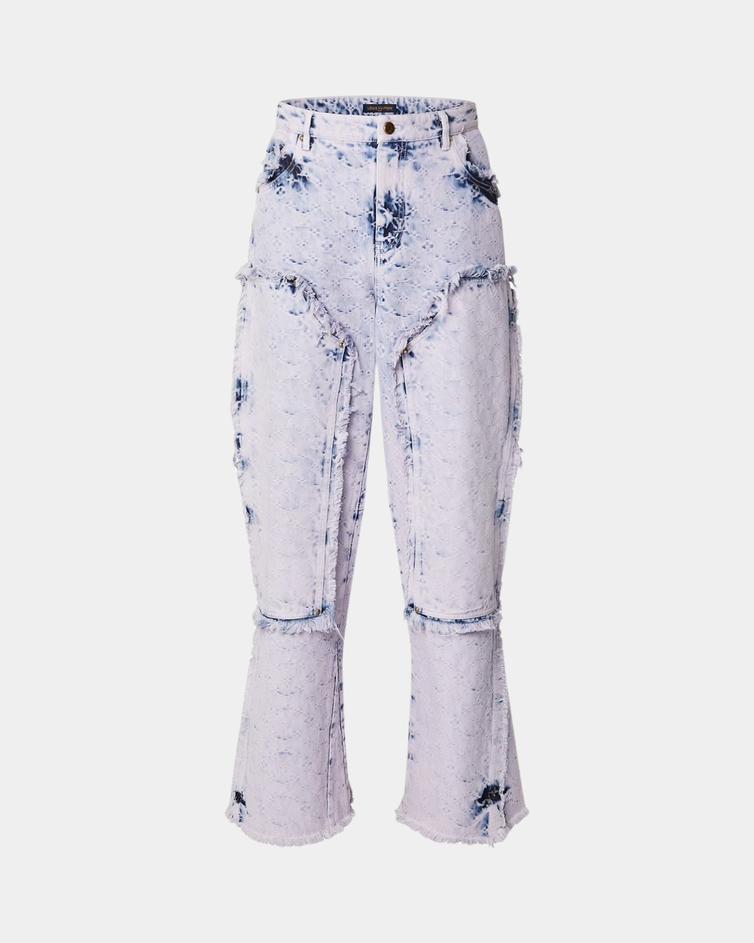 Louis Vuitton Wide Carpenter Trousers With Fringes - Creps City