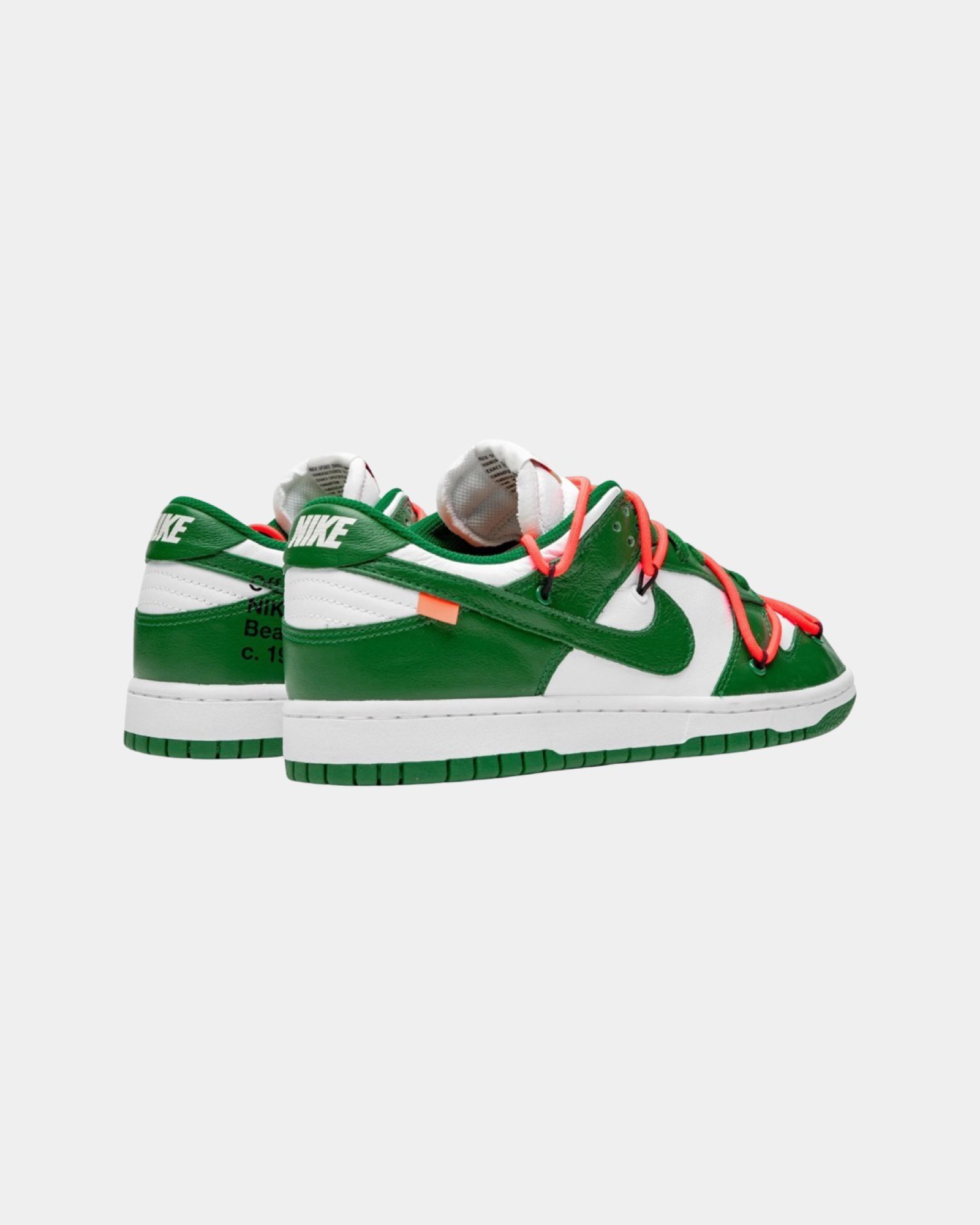 Off-White x Nike Dunk Low 'Pine Green' - Creps City