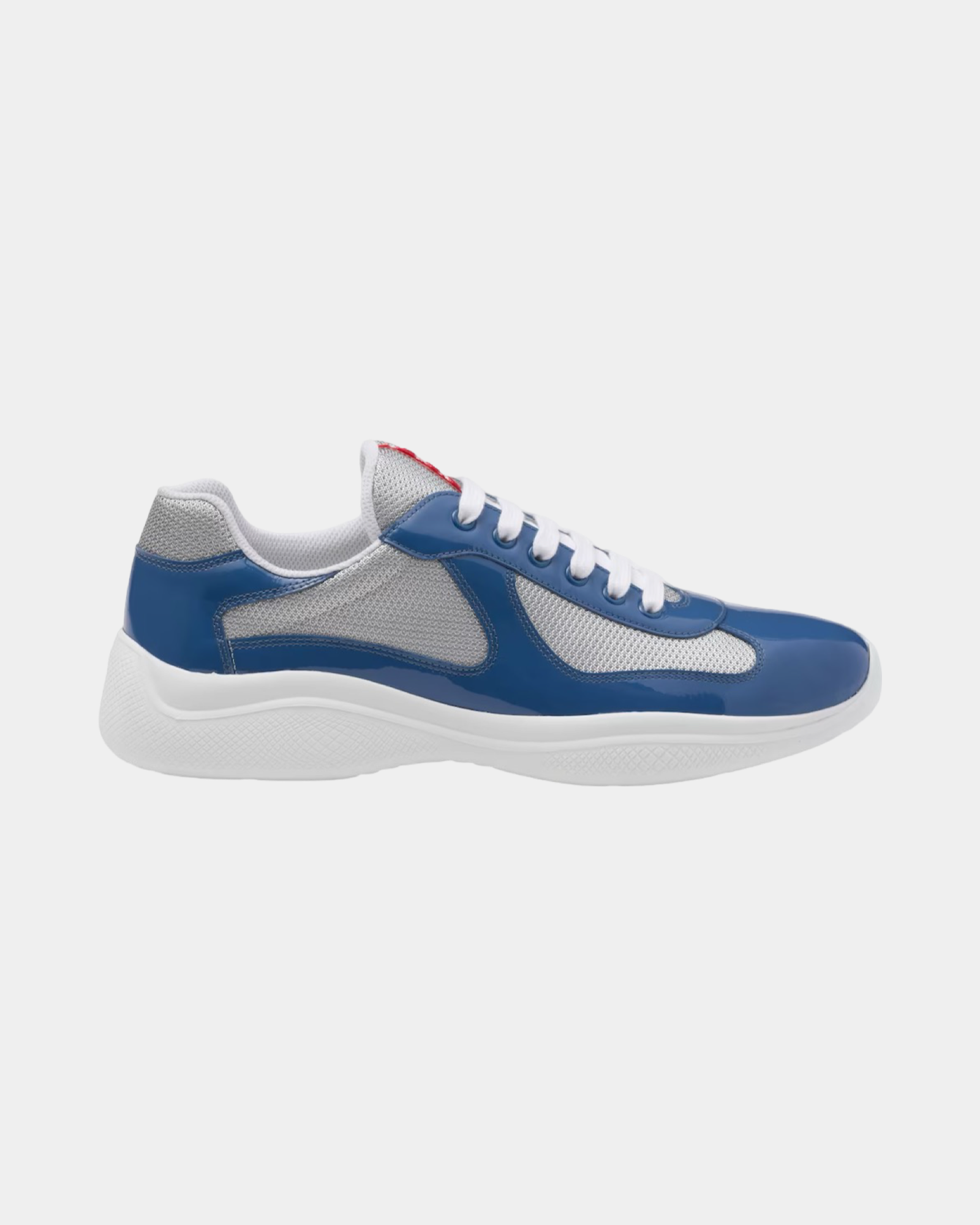 Patent Leather And Technical Fabric Prada America's Cup Sneaker - Creps City