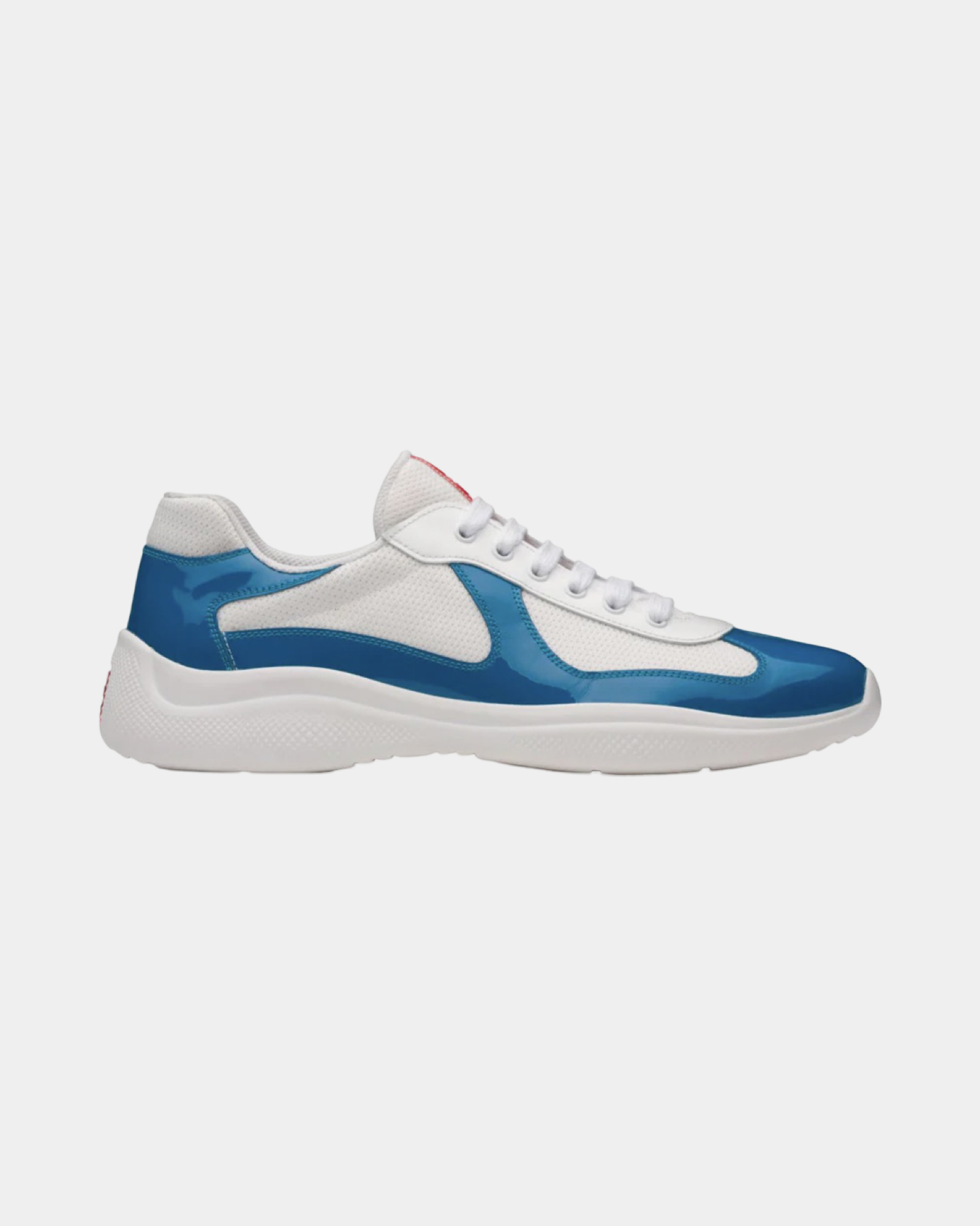 Patent Leather And Technical Fabric Prada America's Cup Sneaker - Creps City