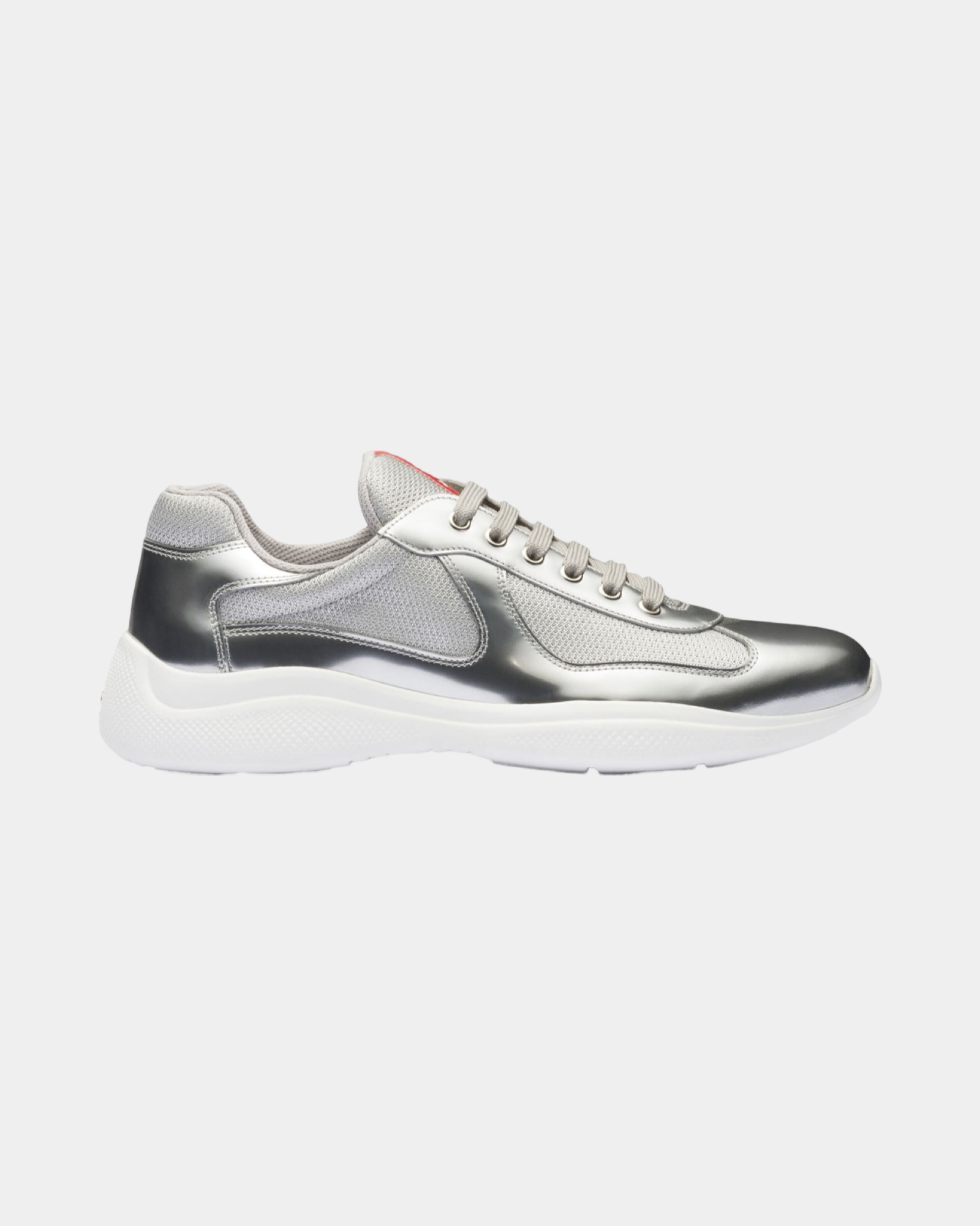 Patent Leather And Technical Fabric Prada America's Cup Sneaker - Creps City