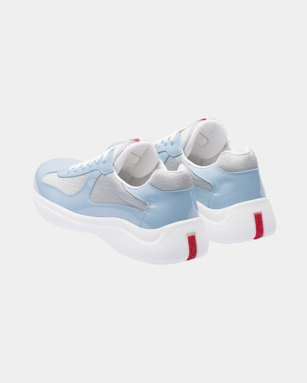Patent Leather And Technical Fabric Prada America's Cup Sneaker - Creps City