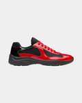 Patent Leather And Technical Fabric Prada America's Cup Sneaker - Creps City
