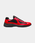 Patent Leather And Technical Fabric Prada America's Cup Sneaker - Creps City
