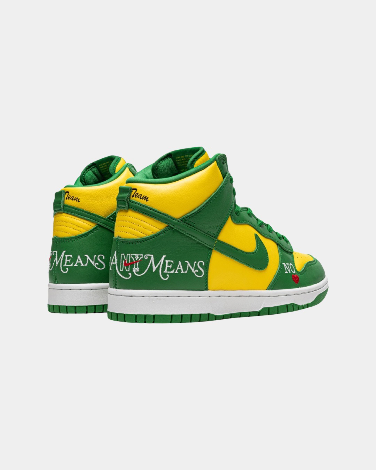 Supreme x Nike Dunk High SB 'By Any Means - Brazil' - Creps City